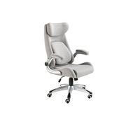 Fauteuil de bureau pivotant en tissu gris 4224, 73 x 69 x 114 cm -