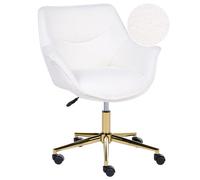 Fauteuil de Bureau Pivotant Moderne Hauteur Réglable Bou lanc Ardelle