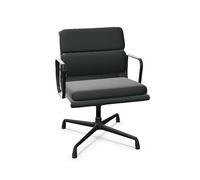 Fauteuil de Bureau Pivotant Vitra Soft Pad EA 208, Coloris Jade/ Noir Profond