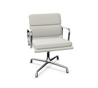 Fauteuil de Bureau Pivotant Vitra Soft Pad EA 208, Finition Ciment/ Chrome