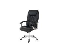 Fauteuil de bureau pro L42 XXL, charge 150kg, similicuir noir