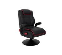 Fauteuil de Bureau Rabattable Noir et Rouge - RAYSO -