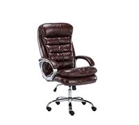 Fauteuil de Bureau Réglable en Hauteur XXL Vancouver Similicuir I Chaise de Bureau à Roulette Rembourrée Confortable avec Accoudoirs I Coul, Couleur:Bordeaux