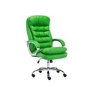 Fauteuil de Bureau Réglable en Hauteur XXL Vancouver Similicuir I Chaise de Bureau ŕ Roulette Rembourrée Confortable avec Accoudoirs I Coul, Couleur:Vert