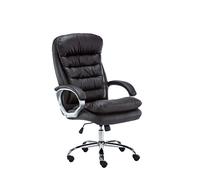 Fauteuil de Bureau Réglable en Hauteur XXL Vancouver Similicuir I Chaise de Bureau ŕ Roulette Rembourrée Confortable avec Accoudoirs I Coul, Couleur:Marron