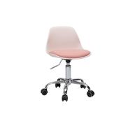 Fauteuil de bureau rose enfant à roulettes STEEVY