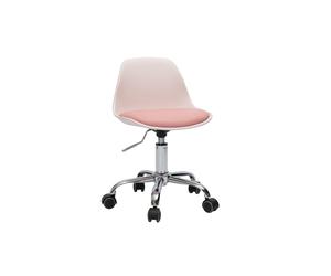 Fauteuil de bureau rose enfant à roulettes STEEVY