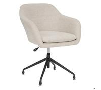 Atmosphera – Fauteuil de bureau Sipca – pivotant, hauteur réglable, accoudoirs, beige
