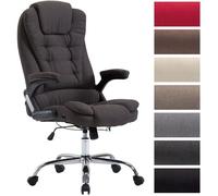 Fauteuil de Bureau Thor XXL en Tissu - CLP - Gris foncé - Accoudoirs - Poids max. 150 kg 123 cm