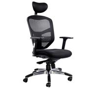 Fauteuil de bureau usage intensif 1673v2 - Résille et têtière | MTi