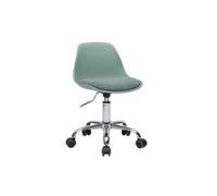 Fauteuil de bureau vert de gris enfant à roulettes STEEVY