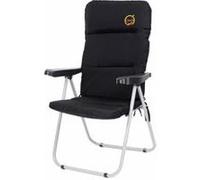 Fauteuil de camping confort pliable - O'Camp - Multipositions - Dimensions : 70 x 62 x 105 cm Noir G