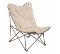 Fauteuil De Camping Pliant Matelassé - Argile Beige