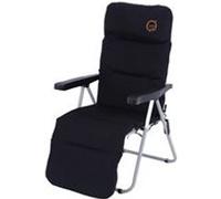 Fauteuil de camping relax pliable - O'camp - Multipositions - Dimensions : 62 x 92 x 105 cm Noir G
