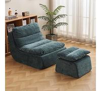 Fauteuil de cheminée, pouf compressé, canapé lit modulaire confortable pour salon, chambre à coucher ou bureau, sièges d'angle polyvalents avec pédale