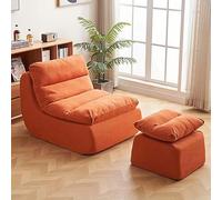 Fauteuil de cheminée, pouf compressé, canapé lit modulaire confortable pour salon, chambre à coucher ou bureau, sièges d'angle polyvalents avec pédale