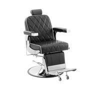 Fauteuil de coiffeur - Appui-tête et repose-pieds - 58 - 71 cm - 150 kg - Inclinable - Noir | physa