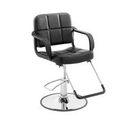 Fauteuil de coiffeur avec repose-pieds - 50 - 64 cm - 170 kg - Noir | physa