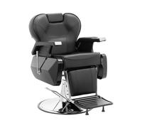 Fauteuil de coiffeur avec repose-pieds - 57-69 cm - 150 kg - Noir | physa