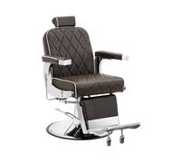 Fauteuil de coiffeur avec repose-pieds - 58-71 cm - 150 kg - Marron | physa