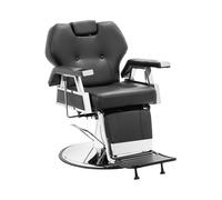Fauteuil de coiffeur avec repose-pieds - 59-69 cm - 150 kg - Noir | physa