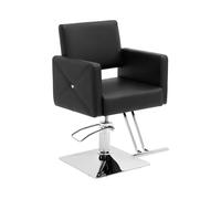 Fauteuil de coiffeur Carlisle avec repose-pieds - hauteur d'assise 45-55 cm - 150 kg - noir | physa