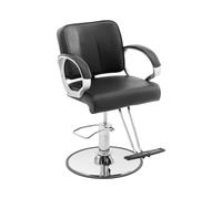 Fauteuil de coiffeur - repose-pieds en T - 50 - 60 cm - 180 kg - noir | physa