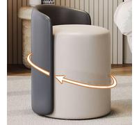 Fauteuil de coiffeuse pivotant - Design moderne à dossier bas pour salle de maquillage élégante, salon, chambre à coucher