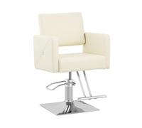 Fauteuil de coiffure Carlisle avec repose-pieds - hauteur d'assise 49-63 cm - 150 kg - beige | physa