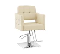 Fauteuil de coiffure Cottam avec repose-pieds - hauteur d'assise 49-63 cm - 150 kg - beige | physa