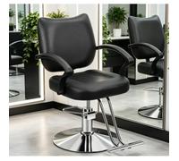 Fauteuil de coiffure pivotant à 360°, équipé d'une pompe hydraulique robuste, réglable en hauteur,Capacité de charge maximale150 kg
