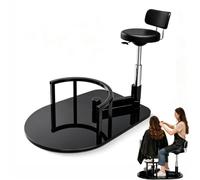 Fauteuil De Coiffure Pivotant à 360°, Hauteur D'assise Réglable,dossier Ergonomique Renforcé Pour Réduire Fatigue Liée à La Station Debout. Ce Fauteuil Pivotant Améliore L'efficacité Du Travail