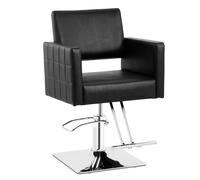 Fauteuil de coiffure Ribbleton avec repose-pieds - hauteur d'assise 49-63 cm - 150 kg - noir | physa