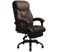 Fauteuil De Direction Pivotant À 360°, Inclinable À Grand Angle, avec Accoudoirs Articulés(Brown Chair)