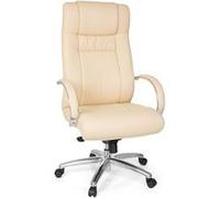 hjh OFFICE XXL G 600 Fauteuil de Direction à Dossier Extra Haut, réglable en Hauteur, Beige, 724010