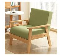 Fauteuil de ferme du milieu du siècle inclinable en tissu confortable avec cadre en bois pour chambre à coucher et salon Vert