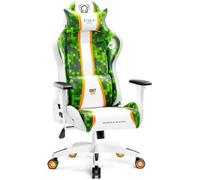 Diablo X-One 2.0 Chaise De Gaming Gamer Fauteuil Siege De Bureau Accoudoirs Réglables Design Ergonomique Cou/Coussin Lombaire Craft King (XL)