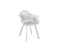 Fauteuil de jardin à coque aluminium et résine - Jato