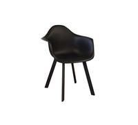 Fauteuil de jardin à coque aluminium et résine - Jato
