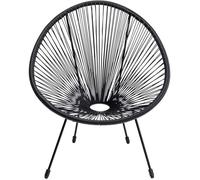 Fauteuil de jardin Acapulco Mono noir Kare Design