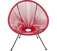 Fauteuil de jardin Acapulco rouge Kare Design