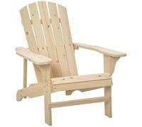 Fauteuil De Jardin Adirondack Dim. 78l X 89p X 88h Cm Bois Massif Sapin Naturel