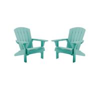 Fauteuil de jardin Adirondack - Lot de 2 - Bleu - KETER