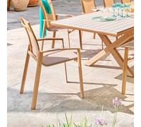 Fauteuil de jardin AXANT Lin / Honey Aluminium traité époxy, Texaline Hespéride