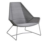 Fauteuil de jardin Breeze dossier haut powder-coated steel base