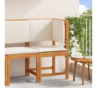 Fauteuil De Jardin D'angle Vidaxl Avec Coussins En Bois D'acacia Solide