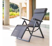 Hespéride Chaise longue de jardin Decima - Anthracite/graphite