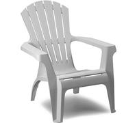 Fauteuil de jardin / deckchair Dolomiti empilable blanc plastique