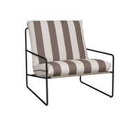 Ferm Living Desert Canapé 1 Place Stripe Noir/Chocolat