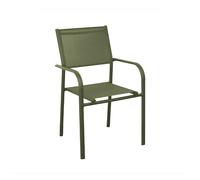 Fauteuil de jardin empilable aluminium et toile - Duca
